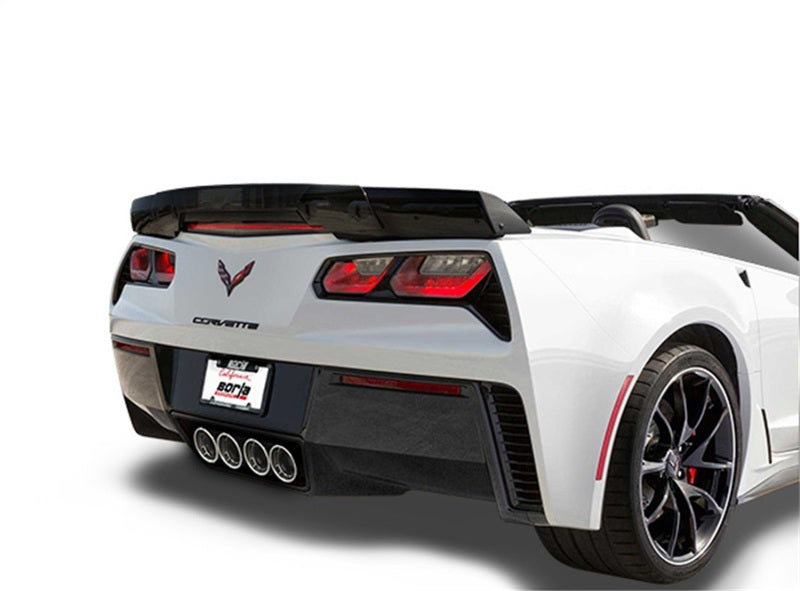 Borla 15 Chevy Corvette C7 ZO6 6.2L w/o AFM w/ NPP ATAK Quad RD RL AC Tips Center Rear Exit Exhaust - View 5 | Dirty Garage