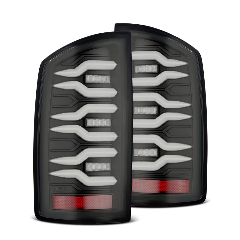 2002-2006 Ram 1500 HD Luxx-Series LED Tail Lights Pair Black | Dirty Garage