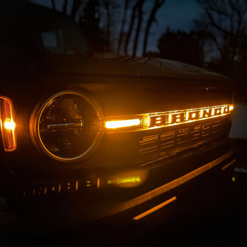 Universal Illuminated Black Surface LED B Letter Badge - View 5 | Dirty Garage