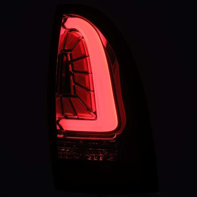 2005-2015 Tacoma Pro-Series LED Tail Lights Red Smoked - View 4 | Dirty Garage