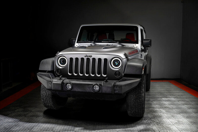 2007-2018 Wrangler JK Oculus Series 7" Bi-LED Projector Headlights - View 7 | Dirty Garage