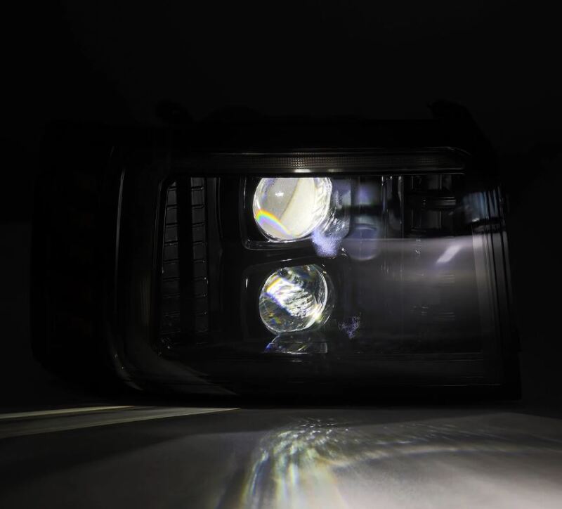 1992-1996 Super Duty Luxx-Series Projector Alpha-Black Headlights - View 2 | Dirty Garage