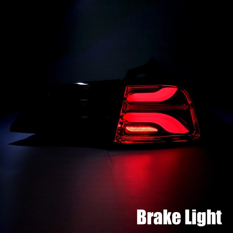 2020-2022 Model Y Pro-Series LED Tail Lights Jet Black w Sequential Signal - View 3 | Dirty Garage