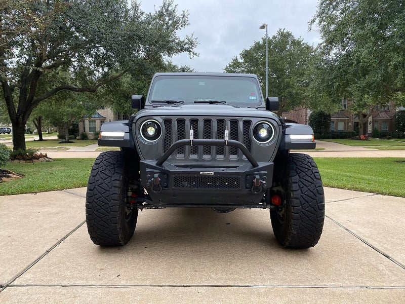 2018-2025 JL Gladiator Oculus Bi-LED Projector Headlights Matte Black 5500K - View 12 | Dirty Garage