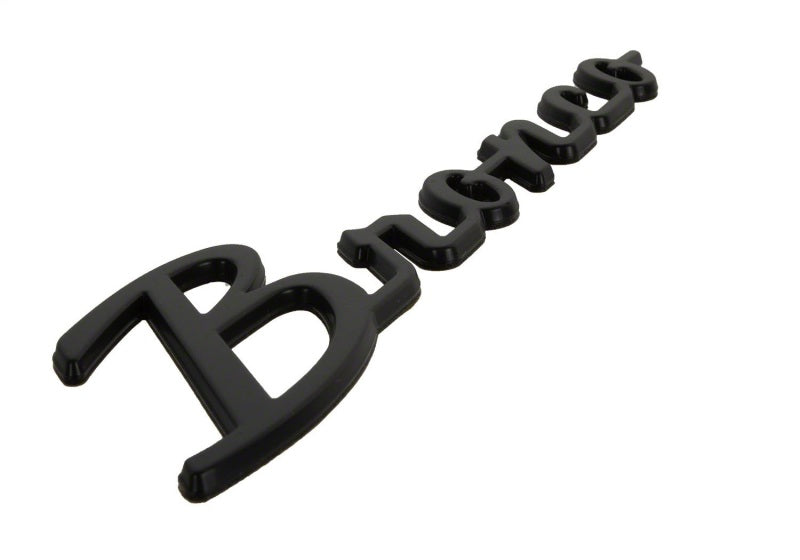2021+ Bronco Classic Script Fender Badges - Matte Black - View 5 | Dirty Garage