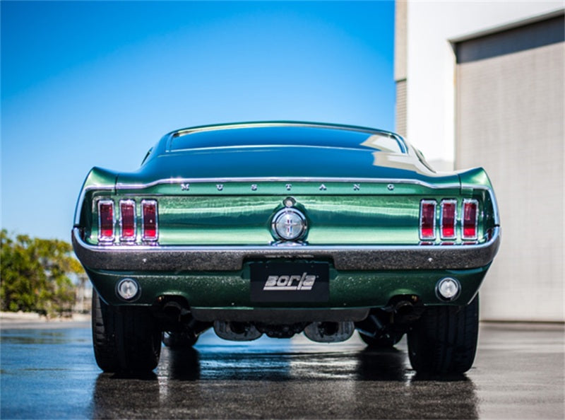 Borla CrateMuffler Ford 5.0L Coyote ATAK 2.5in Offset/Center 12in x 6in x 10.34in Muffler - View 4 | Dirty Garage