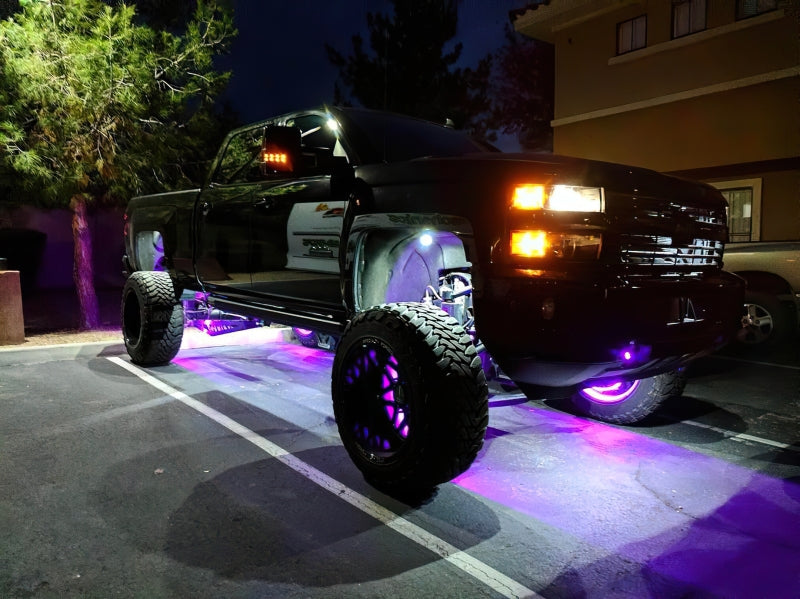 Universal LED Illuminated Wheel Rings ColorSHIFT Dynamic - View 6 | Dirty Garage