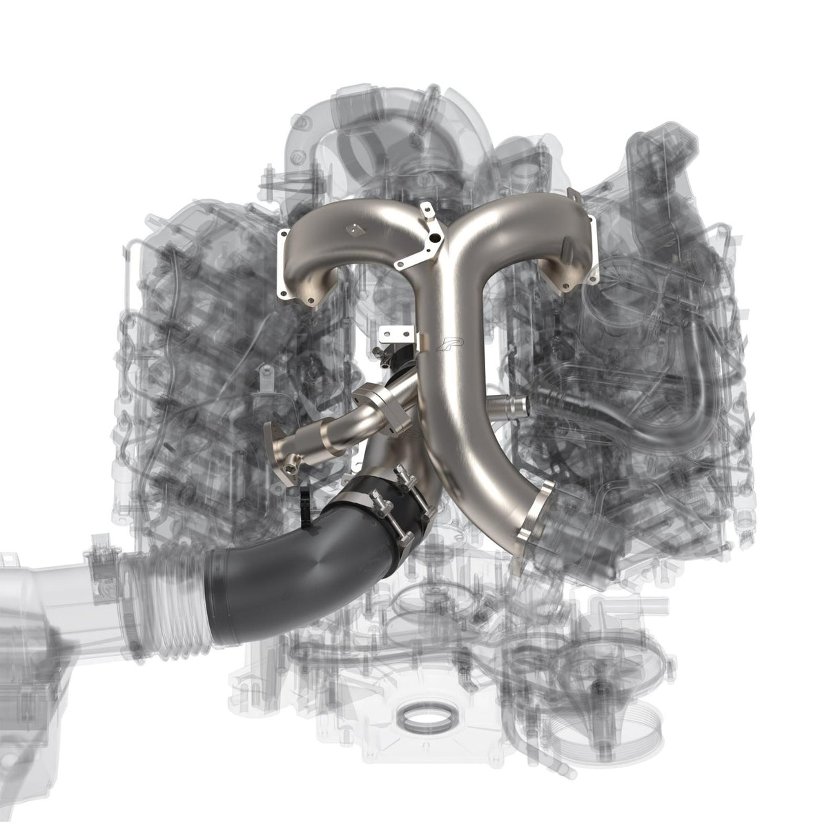 Universal Turbo Inlet and Intake Manifold Kit - 6.7L Powerstroke - Brushed - View 9 | Dirty Garage