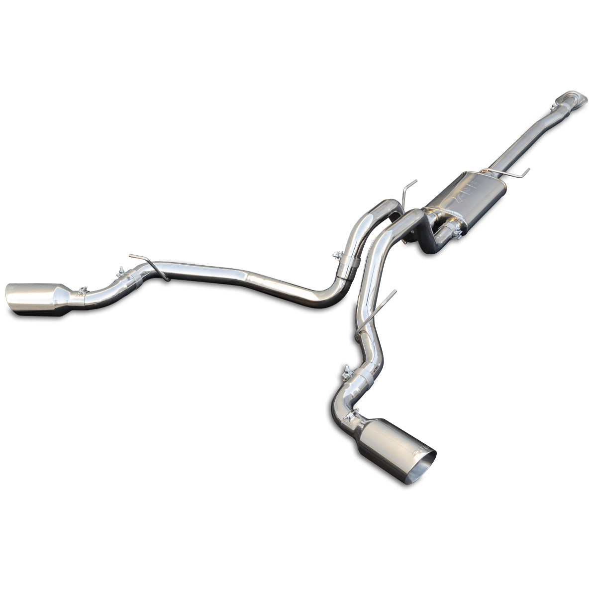 2015-2022 F-150 Exhaust Cat Back () Polished Tube Polished Tips | Dirty Garage