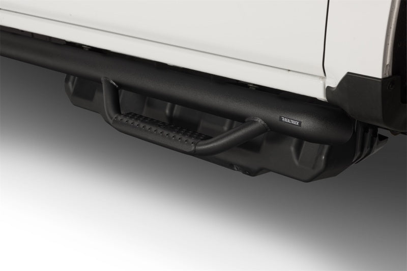 2019-2022 GM 1500 Crew Cab Textured Black 3" Cab Length Nerf Steps - View 4 | Dirty Garage