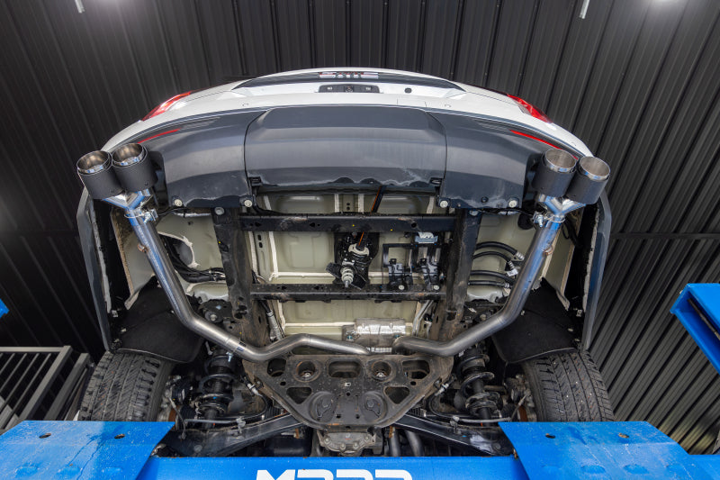 2021-2024 GM Suburban XL 3" T304 SS 2.5" Dual Split Carbon Fiber Cat-back - View 2 | Dirty Garage