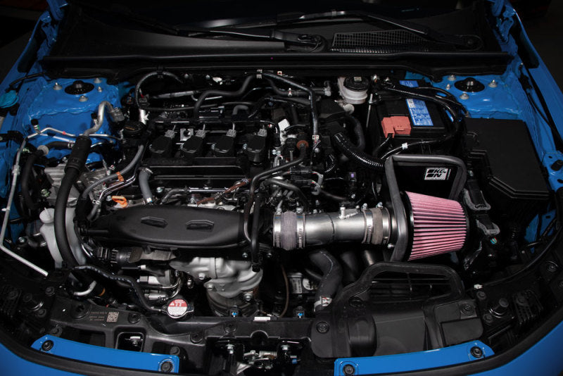 2022 Civic 1.5L Turbo L4 Silver Typhoon Intake - View 2 | Dirty Garage