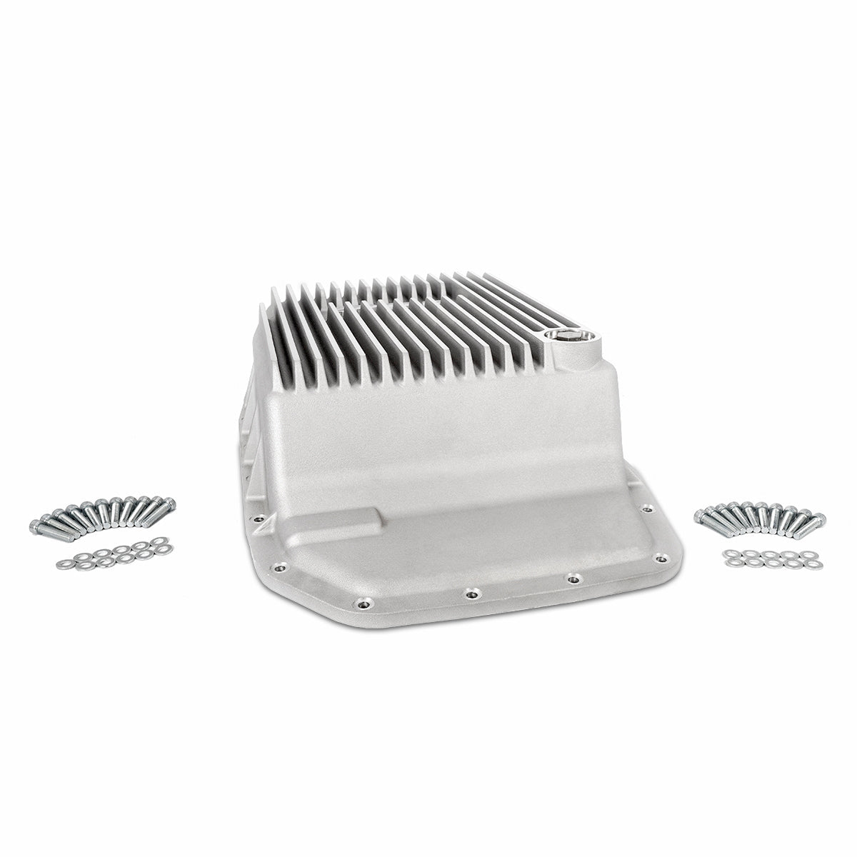 2007-2019 Ford Expedition/Navigator, Super Duty 6R80/6R100 Cast Aluminum Transmission Pan Black - View 2 | Dirty Garage