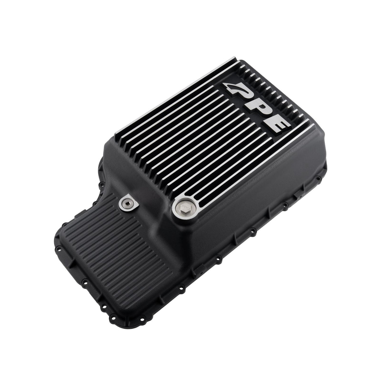2020-2025 Superduty 10R140 Deep Transmission Pan SuperDuty Gas - Step Bottom - Brushed - View 2 | Dirty Garage