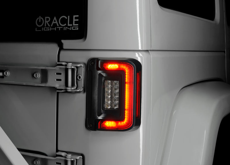 2007-2017 Wrangler JK Flush Mount LED Tail Lights Tinted - View 6 | Dirty Garage