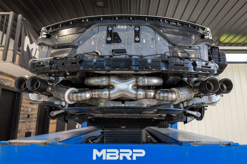 2020-2024 GM Corvette 3" Active Cat Back Quad Split Rear Exit Exhaust with AFM Sims - View 6 | Dirty Garage