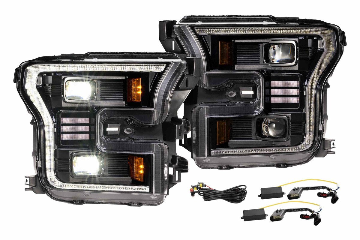 2015-2017 F-150 XB Hybrid LED Headlights Set (LF550.2)