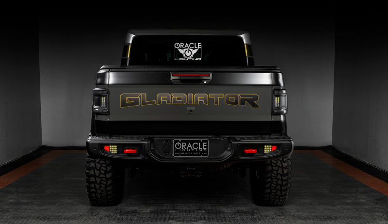 2020-2025 Gladiator JT Flush Mount LED Tail Lights Tinted Lens - View 10 | Dirty Garage