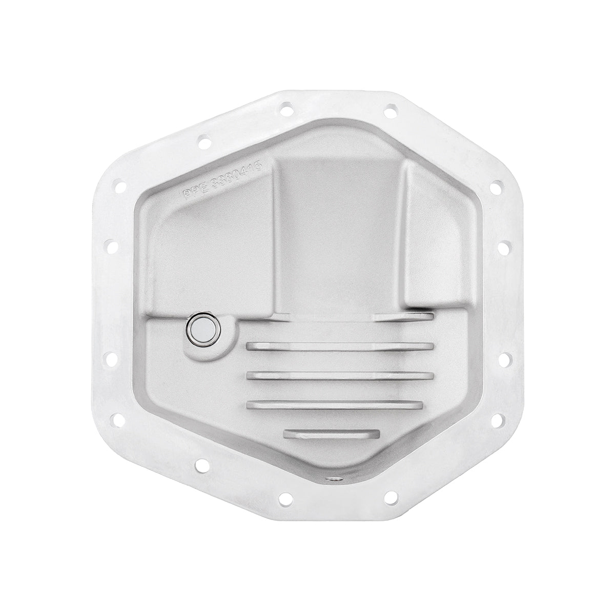 2023-2025 Superduty Super Duty Dana M235 -14 Bolt Heavy-Duty Cast Aluminum Front Differential Cover Raw - View 3 | Dirty Garage
