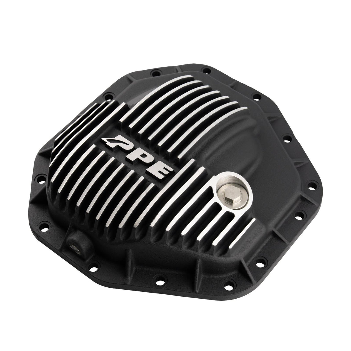 2017-2021 Superduty SuperDuty DANA M275 Heavy-Duty Cast-Aluminum Rear Differential Cover Brushed - View 2 | Dirty Garage