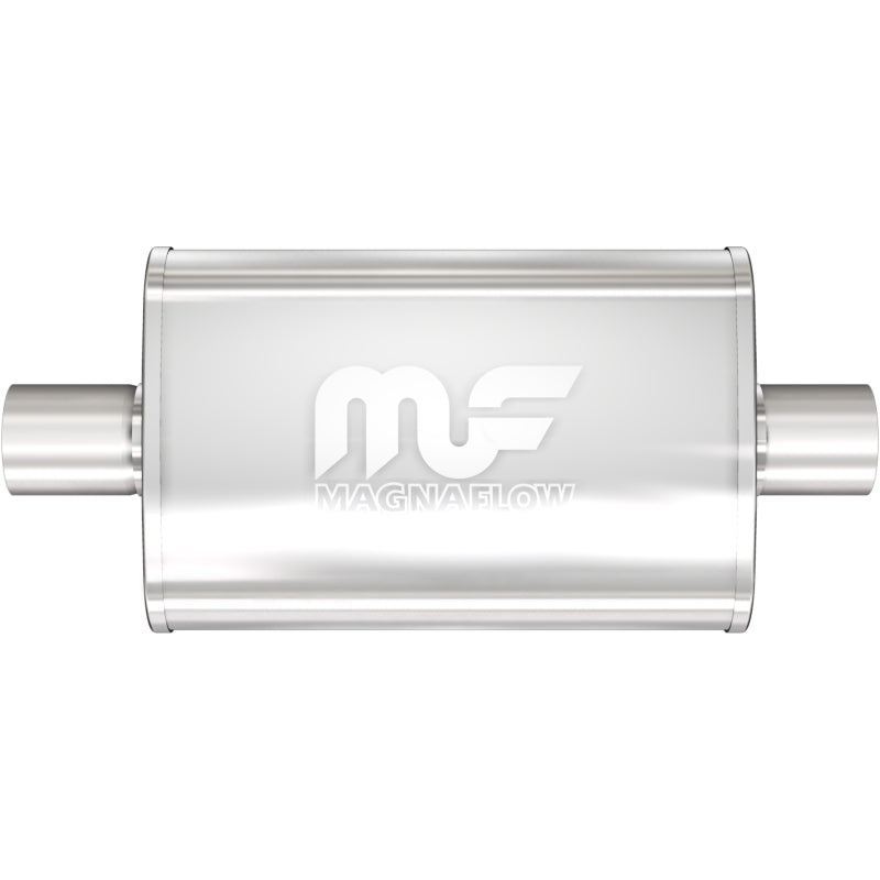 Universal Muffler Mag Stainless Steel 14x4x9 2.25/2.25 C/C | Dirty Garage
