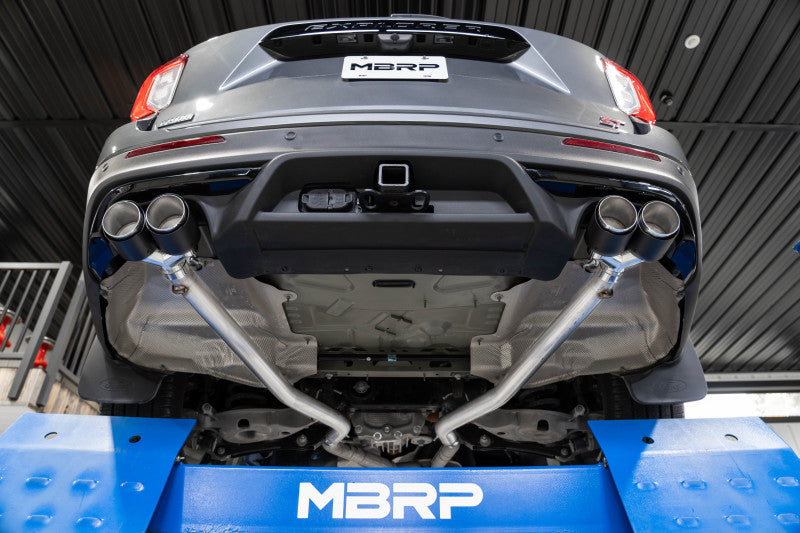 2020-2021 Explorer 3.0L EcoBoost Dual Rear Exit Axle Back w Quad Carbon Fiber Tips - View 2 | Dirty Garage