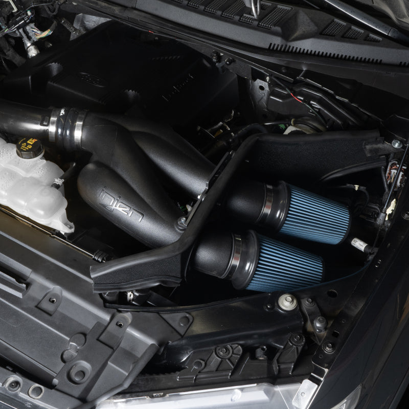 2015-2025 F-150 Midnight Black Power-Flow Air Intake System - View 2 | Dirty Garage