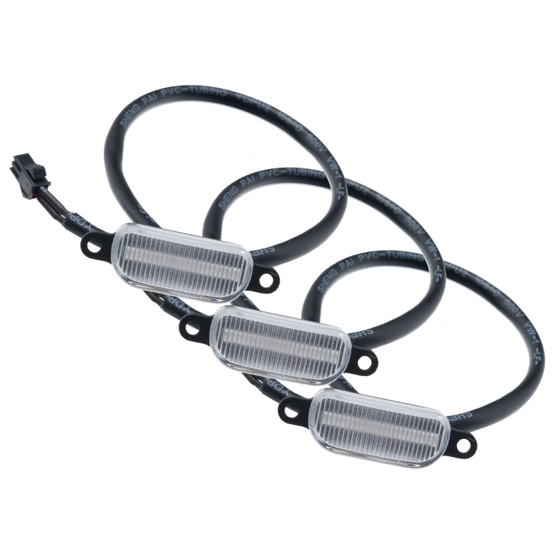 Universal Pre-Runner Style LED Grill Light Kit Amber w/ Clear Lens - View 2 | Dirty Garage