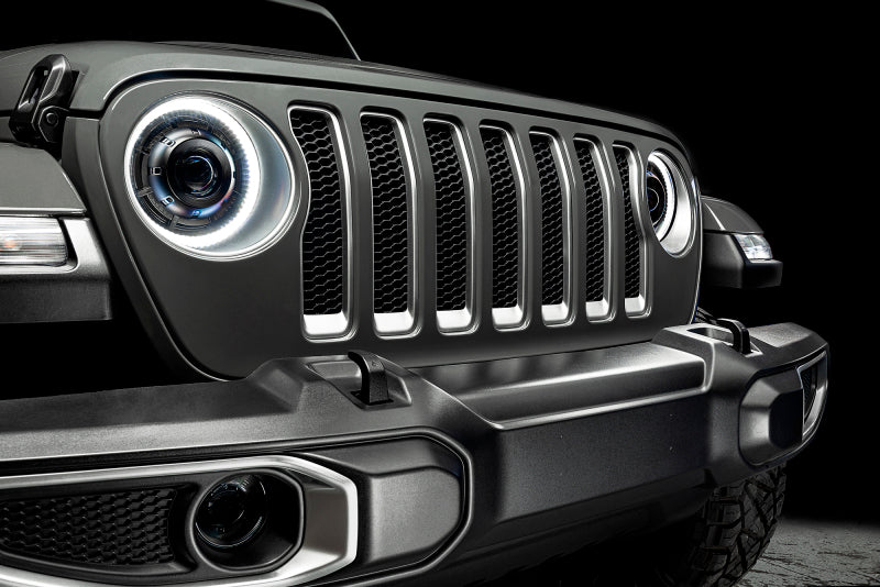 2018-2025 JL Gladiator Oculus Bi-LED Projector Headlights Matte Black 5500K - View 16 | Dirty Garage