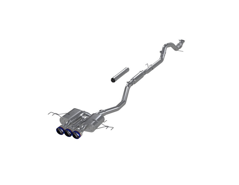 2023-2024 Civic Type R 2.0L 3" Cat Back Exhaust Triple Center Outlet Burnt Tips | Dirty Garage