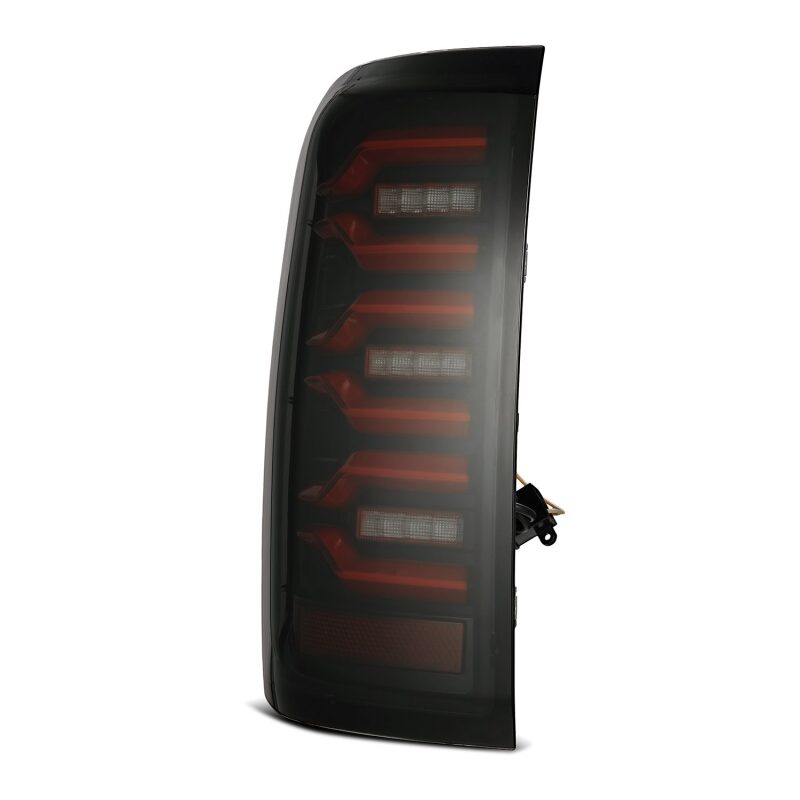 2014-2018 GM 1500 HD Luxx-Series LED Tail Lights Black Red Active Light Sequential Signal - View 3 | Dirty Garage
