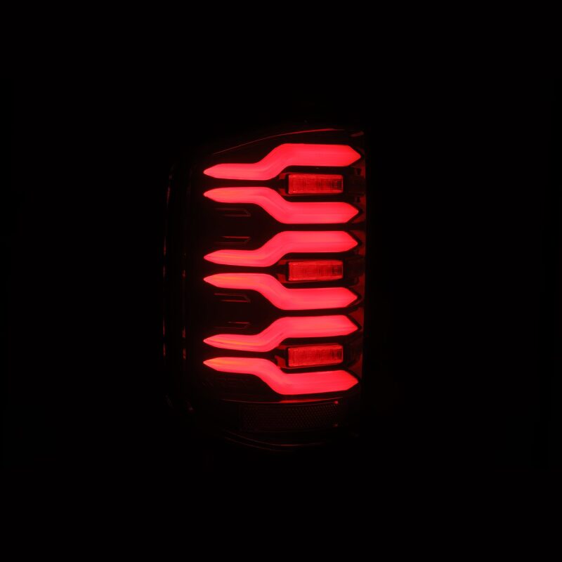 2014-2018 GM 1500 HD Luxx-Series LED Tail Lights Black Red Active Light Sequential Signal - View 4 | Dirty Garage