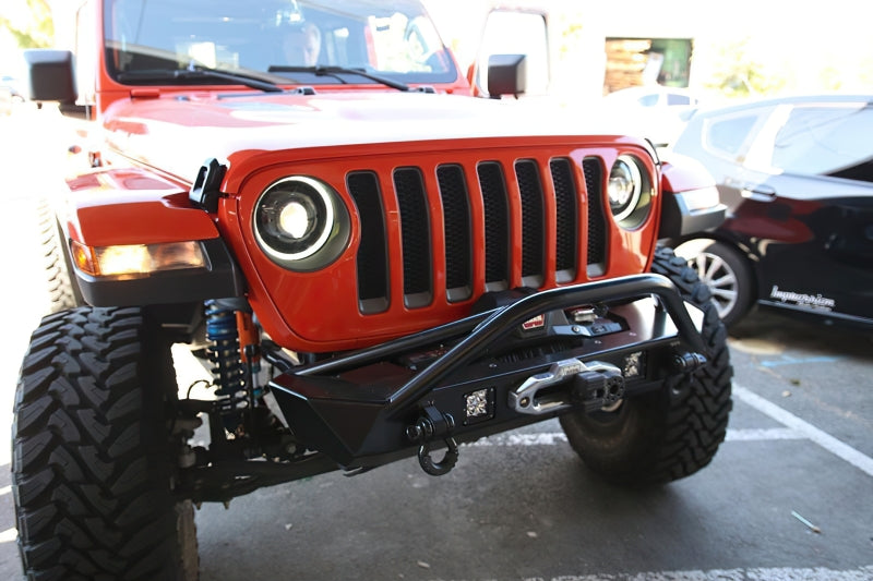 2018-2025 JL Gladiator Oculus Bi-LED Projector Headlights Matte Black 5500K - View 17 | Dirty Garage