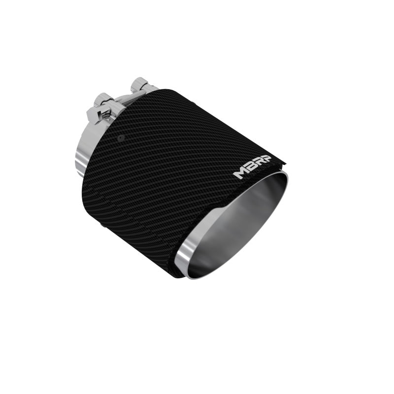 Universal Carbon Fiber Tip 3" ID 5" OD 6.13" L Angle Cut Dual Wall | Dirty Garage