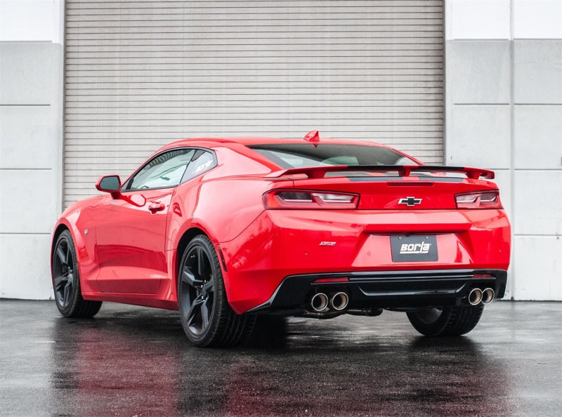 Borla Chevy 16-17 Camaro 6.2L ATAK Catback w/ Dual Tips (NPP) Dual Split Rear Exit - View 4 | Dirty Garage