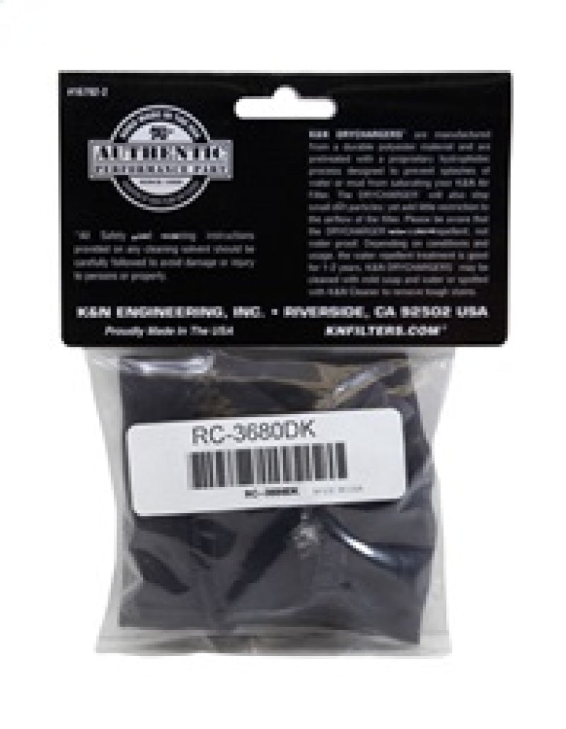 Universal Drycharger Black Air Filter Wrap - View 9 | Dirty Garage