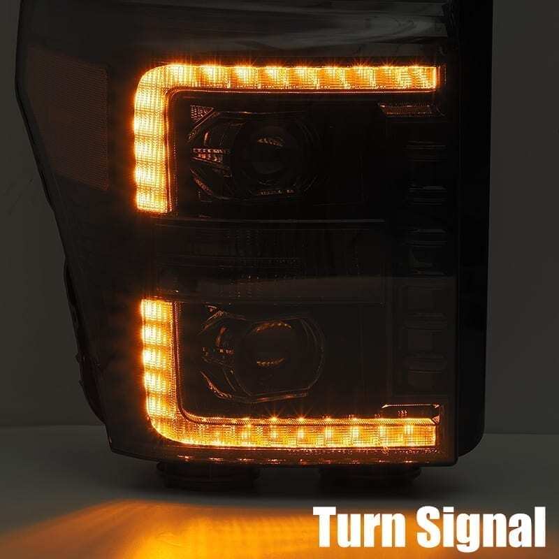 2011-2016 Super Duty Pro-Series Projector Headlights Chrome - View 4 | Dirty Garage