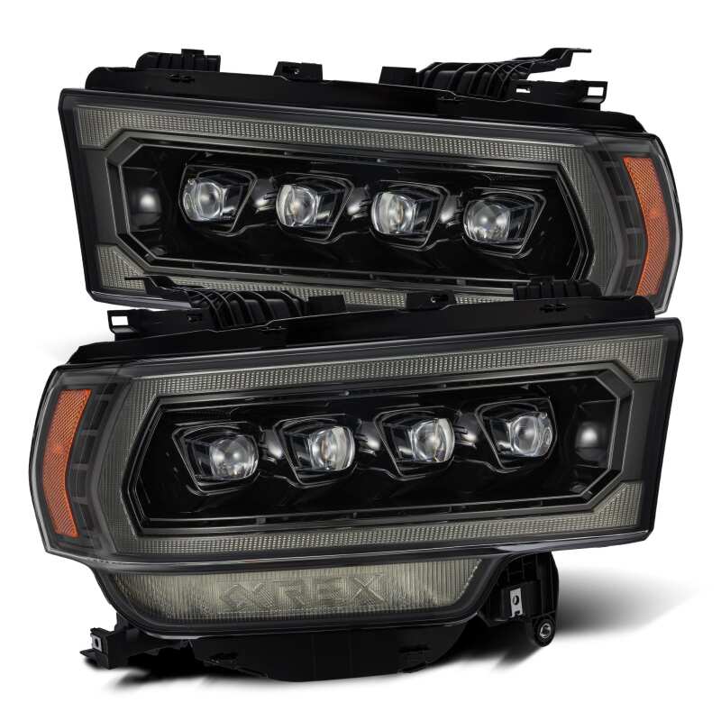 2019-2024 Ram HD Nova-Series LED Projector Alpha-Black Headlights Active Light Sequential Signal DRL | Dirty Garage