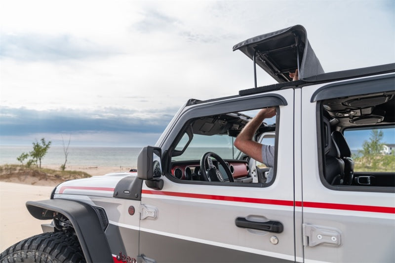 Rugged Ridge 20-22 Jeep Gladiator JT Voyager Fastback Soft Top - Black Diamond - View 2 | Dirty Garage