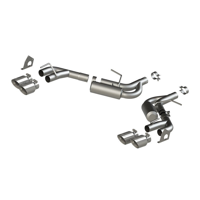 2016-2019 Camaro 2.5" AL NPP Dual Axle Back Exhaust 4" Quad Dual Wall Tips | Dirty Garage