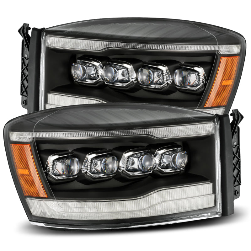 2006-2008 Ram HD Nova-Series LED Projector Black Headlights Sequential Signal DRL Amber LED | Dirty Garage