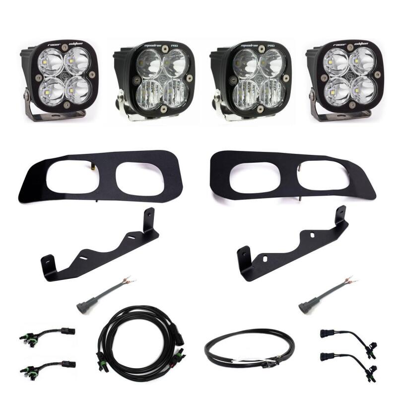 Baja Designs 2023+ Ford F-250/350 Squadron Racer/Pro Unlimited Dual Fog Pocket Light Kit w/ Upfitter | Dirty Garage