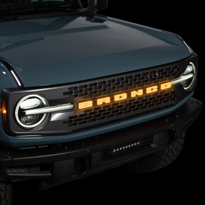 2021-2023 Bronco Luminix LED Grille Emblem - View 2 | Dirty Garage