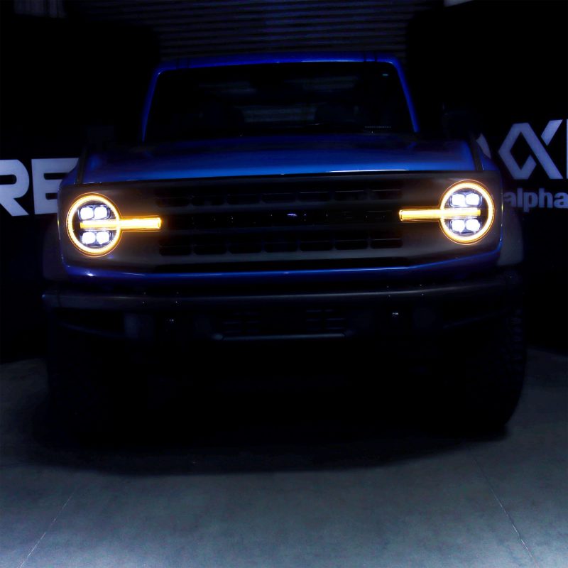 2021-2025 Bronco Nova-Series LED Projector Black Headlights - View 5 | Dirty Garage