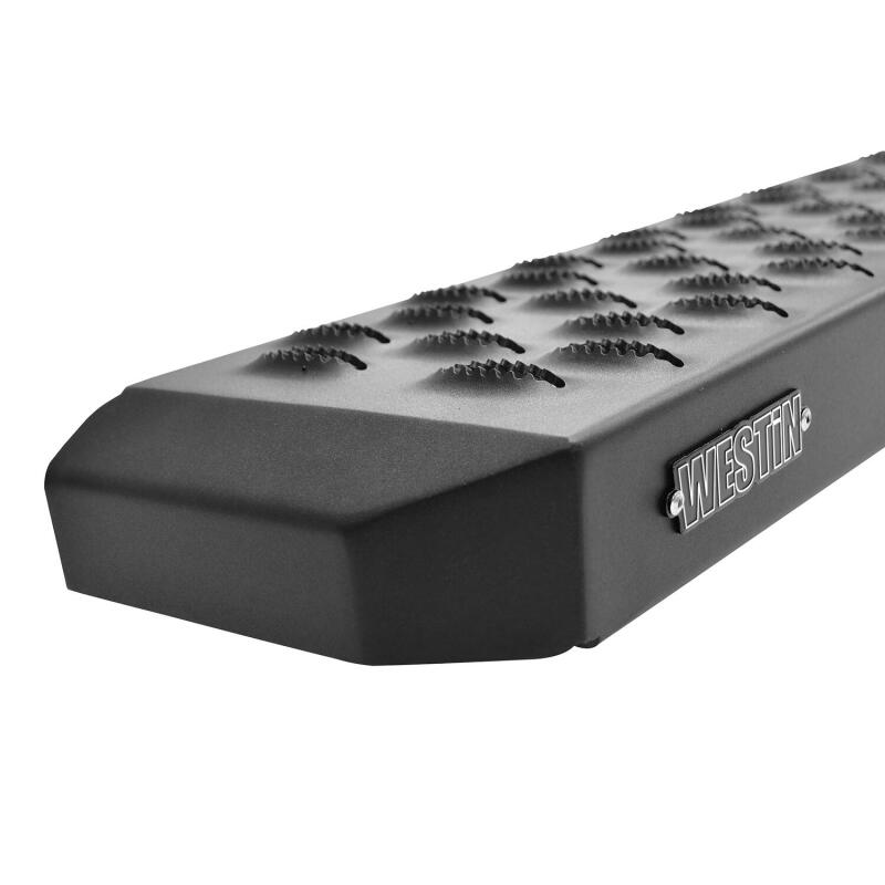 Universal 75" Black Grate Steps Running Boards - View 8 | Dirty Garage