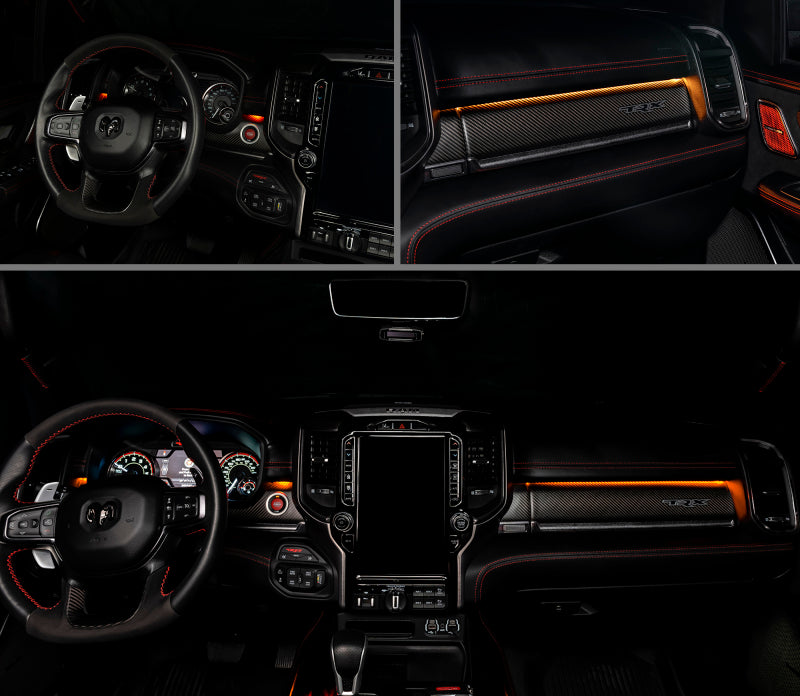 2019-2022 Ram 1500 Complete Interior Ambient Lighting ColorSHIFT RGB Conversion Kit - View 8 | Dirty Garage