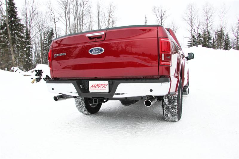 2015 F-150 5.0L 3" Cat Back Dual Split Rear Exit T409 Exhaust System - View 3 | Dirty Garage