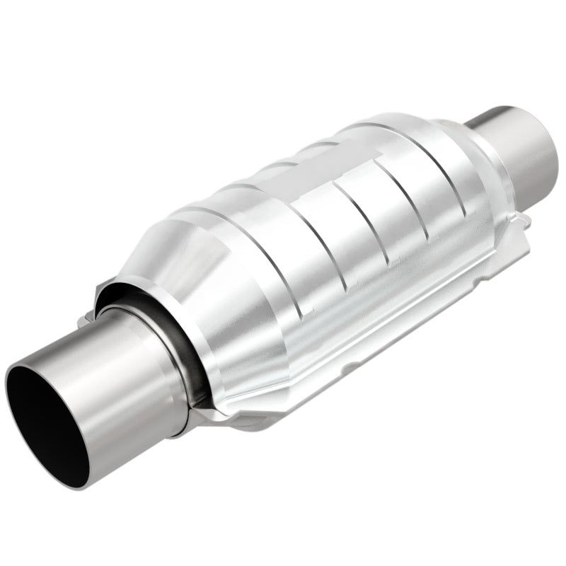 Universal Catalytic Converter 2.25in Inlet Outlet Center 9in Body | Dirty Garage