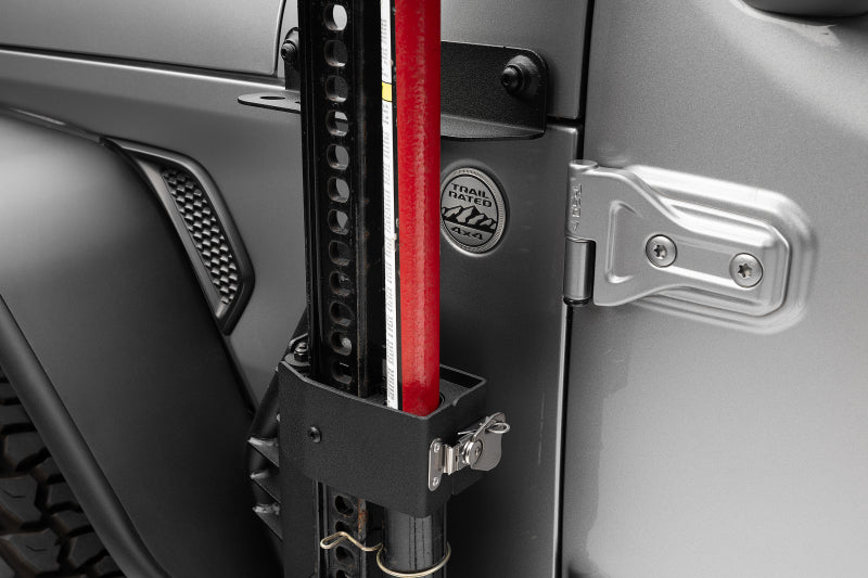 Go Rhino 18-24 Jeep Wrangler JL/JLU/JT Front Fender Jack Mount for Hi-Lift Jack - Tex. Blk - View 9 | Dirty Garage