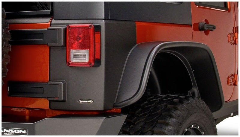 2007-2018 Wrangler 4-door Trail Armor Black Rear Corners - View 2 | Dirty Garage